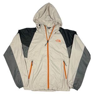 The North Face Cyclone Windbreaker Hoodie Men’s Jacket Size S Gray Stow Pocket